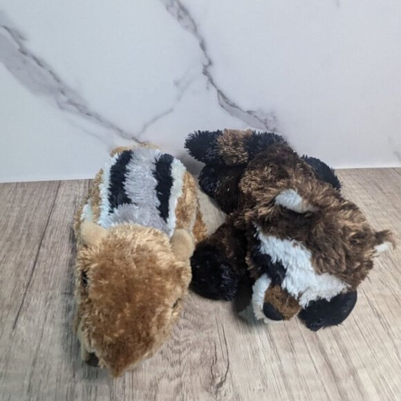 Aurora Chipmunk & Raccoon Plush Toy Set 8" Stuffed Animals - Picture 3 of 8